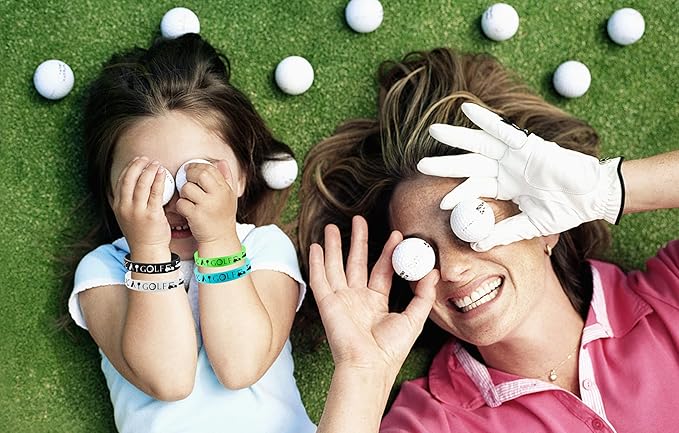 48PCS Golf Rubber Bracelets Silicone Wristbands Party Supplies -Sport Themed Birthday Baby Shower Party Decorations Party Favors