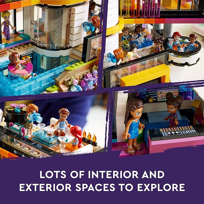 LEGO Friends Andrea's Modern Mansion Doll House - 4 Story Toy House Building Toy Set for Kids, Girls and Boys, Ages 14+ - Includes 11 Characters - Gift Idea for Birthdays & Holidays - 42639