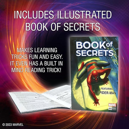 Fantasma Marvel’s Multiverse of Magic Spider-Man Magic Kit for Kids and Adults | Magic Set Packaged Inside an Oversized Comic Book Art Storage Box | Magic Show with Over 100 Magic Tricks