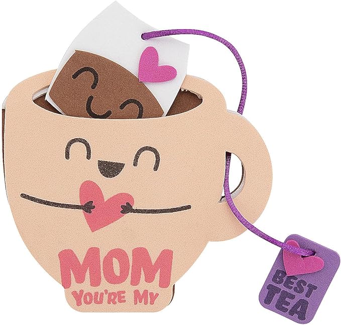 Fun Express Mother’s Day Tea Cup Craft Kit - Makes 12