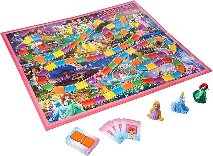 Hasbro Gaming Candy Land Disney Princess Edition Board Game | Preschool Games for 2-3 Players | Family Games for Kids | Easter Gifts for Boys & Girls | Ages 3+ (Amazon Exclusive)