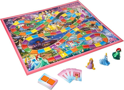 Hasbro Gaming Candy Land Disney Princess Edition Board Game, Preschool Games for 2 to 3 Players, Family Games for Kids Ages 3 and Up (Amazon Exclusive)