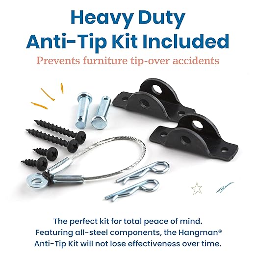 ECR4Kids Play Kitchen Storage Cupboard, Wooden Playset, White Wash