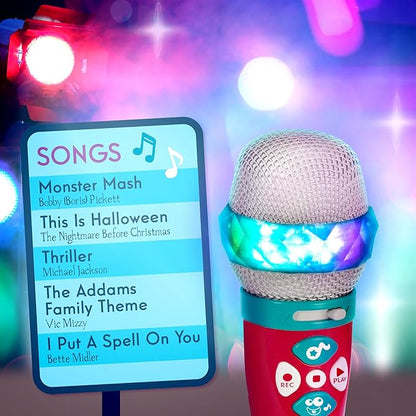 Battat – Toy Karaoke Mic – Light – Up & Voicechanging Microphone – Record & Playback – Sing – Along with Bluetooth – 3+ Years– Musical Light Show Microphone