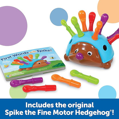 Learning Resources Spike the Fine Motor Hedgehog First Words - Toddler Activity Toys, Preschool Fine Motor Skills, Age 18 Months+