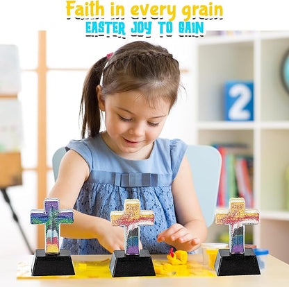 Colors of Faith Sand Art Craft Kit - Crafts for Kids and Fun Home Activities - Makes 12