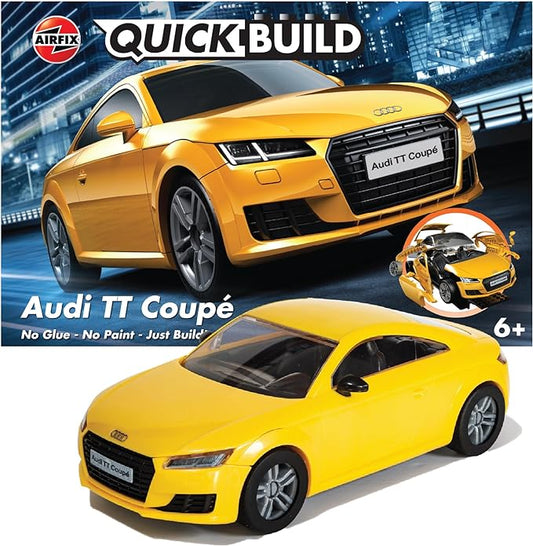 Airfix Quickbuild Audi TT Coupe Yellow Brick Building Model Kit J6034
