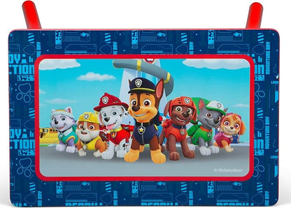 Delta Children - PAW Patrol 4-Piece Toddler Room-in-a-Box Set – Includes Sleep and Play Toddler Bed, Table, 1 Chair and Toy Box, Blue