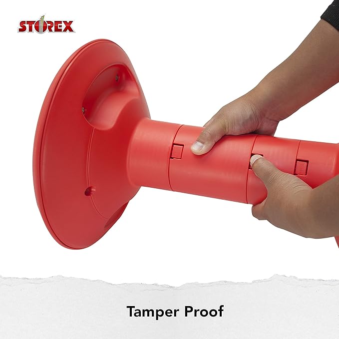 Storex Wiggle Stool – Active Flexible Seating for Classroom and Home Study, Adjustable 12-18 Inch Height, Red (00302U01C)