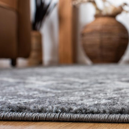 SAFAVIEH Amsterdam Collection Runner Rug - 2'3" x 10', Dark Grey & Light Grey, Moroccan Boho Design, Non-Shedding & Easy Care, Ideal for High Traffic Areas in Living Room, Bedroom (AMS108J)