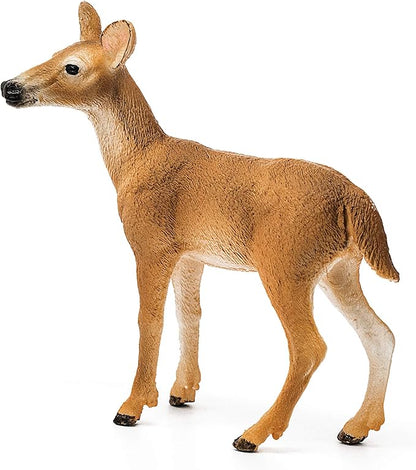 Schleich Wild Life, Animal Figurine, Animal Toys for Boys and Girls 3-8 Years Old, White-Tailed Doe, Ages 3+