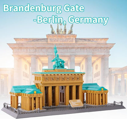 Oichy Brandenburg Gate Building Blocks Set, 1551PCS Creative Toy Building Sets World Famous Architecture Model Kits Best Gift for Adults and Kids