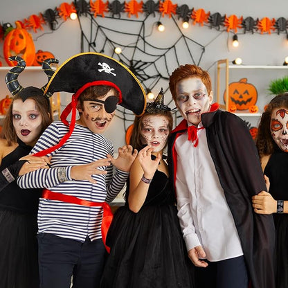 Junkin 40 Pieces Slap Bracelets for Kids Pirate Slap Bracelets for Party Favors Supplies Snap Bracelets Wristband School Prizes Birthday Exchanging Gifts Goodies Gadget Bulk