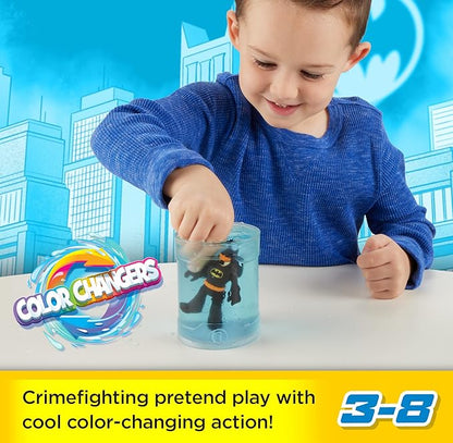 Fisher-Price Imaginext DC Super Friends Batman Toys, Color Changers Figure Set, Batman & Two-Face for Preschool Kids Ages 3+ Years