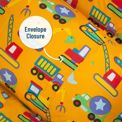 Wildkin Microfiber Pillow Lounger, 87 X 27 Inches, Under Construction