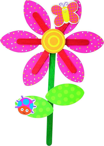 ALEX Toys Little Hands Pop Stick Art Craft Kit, Create Cute Animal and Flower Puppets, Allows Children to be Creative and Use their Imagination, For Ages 3 and up