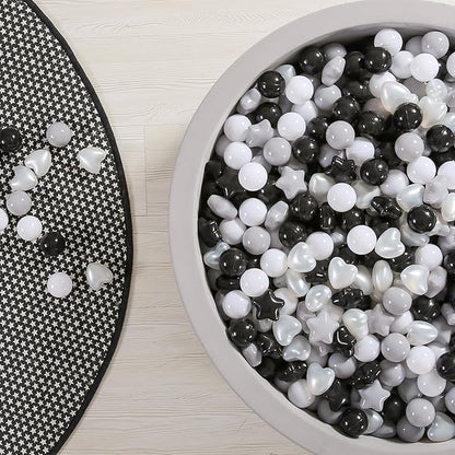 GOGOSO Ball Pit Balls,Plastics Balls for Ball Pit, Stars Hearts Shape for PastelBall for Toddlers Kids