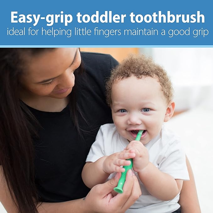 Dr. Brown's Baby and Toddler Toothbrush - Crocodile, BPA Free - Age 1-4Y