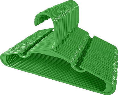 Utopia Home 60 Pack Kids Hangers - 11.5 Inch Plastic Baby Hangers for Closet - Childrens Hanger for Clothes & Infant Hanger for Closet - Ideal for Everyday Standard Use (Green)