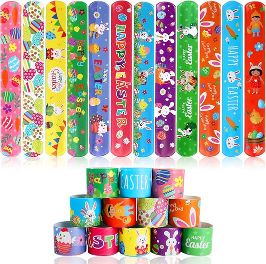 Valentines day gifts - 48Pcs Valentines Slap Bracelets toys for Kids School Class Classroom Valentines Day Cards Gifts Prizes Party Favors