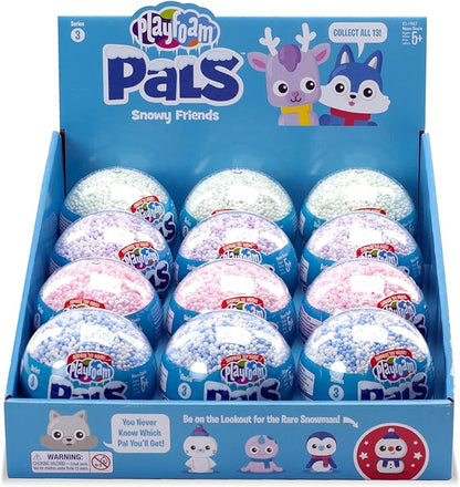 Educational Insights Playfoam Pals Snowy Friends, Party Pack of 12, Sensory, Shaping Fun, Ages 3+