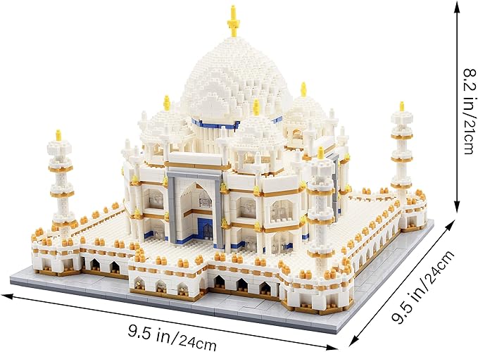 dOvOb Micro Mini Blocks Taj Mahal Building and Architecture Model Set,(4000Pieces) Toys Gifts for Kid and Adult