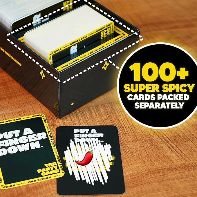 Put A Finger Down - Hilarious Party Card Game, Game Night, Parties, Big and Small Groups | Fun Social Icebreaker with 400 Cards for 2+ Players, Ages 17+