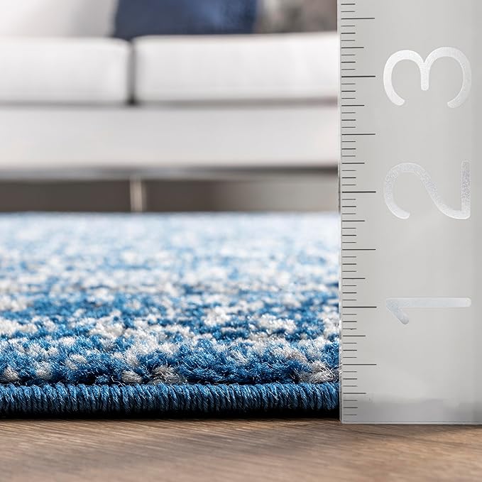 nuLOOM Vintage Waddell Runner Rug , 2' 6" x 6', Dark Blue, Rectangular, 0.35" Thick