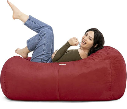 Jaxx Sofa Saxx Bean Bag Lounger, 4-Feet, Cherry