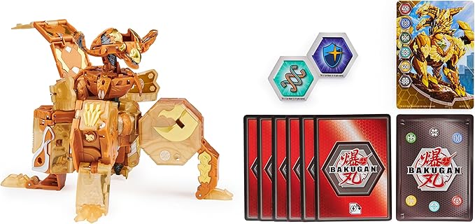 Bakugan Ultimate Viloch, 7-in-1 Exclusive Bakugan, Includes BakuCores and Trading Cards, Geogan Rising Collectible Action Figure Kids Toys for Boys