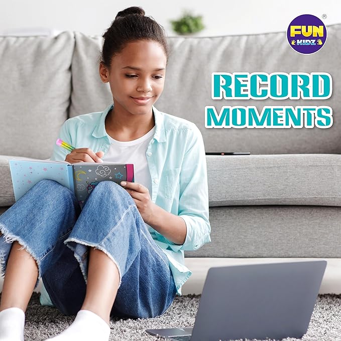 Unicorn Journal Kit for Girls 6-12, FunKidz Scrapbook Set for Teens Diary Kit for Girl Activities Creative Gifts