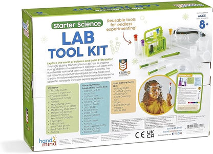 hand2mind Starter Science Lab Tool Set, Science Lab for Kids, Science Supplies, Kids Science Experiments, Science Kits for Kids, Chemistry Set, Educational Science Kits, Science for Kids (12 Tools)