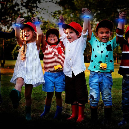 8pcs LED Light Up Bracelets Glow Flashing Wristbands Glow in The Dark Party Supplies for Wedding, Raves, Concert, Camping,Sporting Events, Party