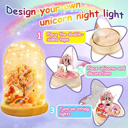 HONGID Make Your Own Unicorn Night Light - Unicorn Craft Kit for Kids,Unicorn Toys for Girls,Kids Christmas Gifts for Teen Girls Age 3+