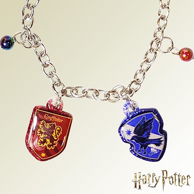 LUV HER Harry Potter 7" Bracelet with 4 Metal Charms, for Boys and Girls, Ages 3+