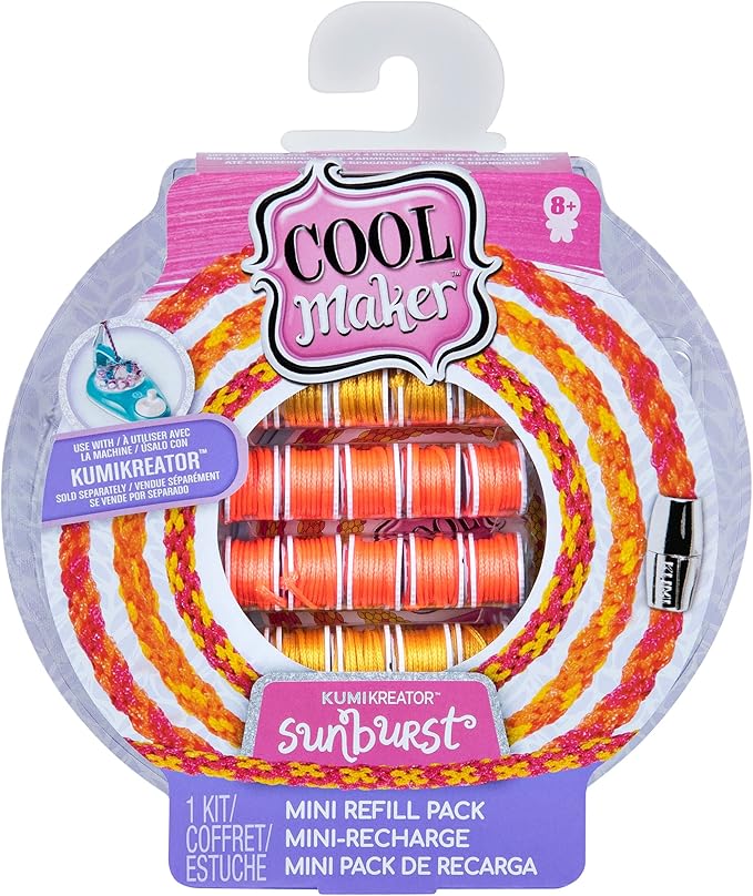 Cool Maker, KumiKreator Candy Mini Fashion Pack Refill, Friendship Bracelet Activity Kit