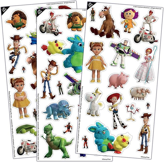 Colorforms — Disney Toy Story Box Set — Pieces Stick Like Magic — Scenes and Pieces for Storytelling Play! — Ages 3+