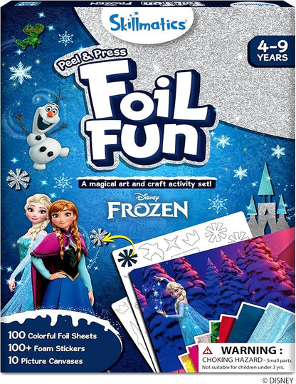 Skillmatics Art & Craft Activity - Foil Fun Disney Frozen, No Mess Art for Kids, Craft Kits, DIY Creative Activity, Gifts for Girls & Boys Ages 4, 5, 6, 7, 8, 9