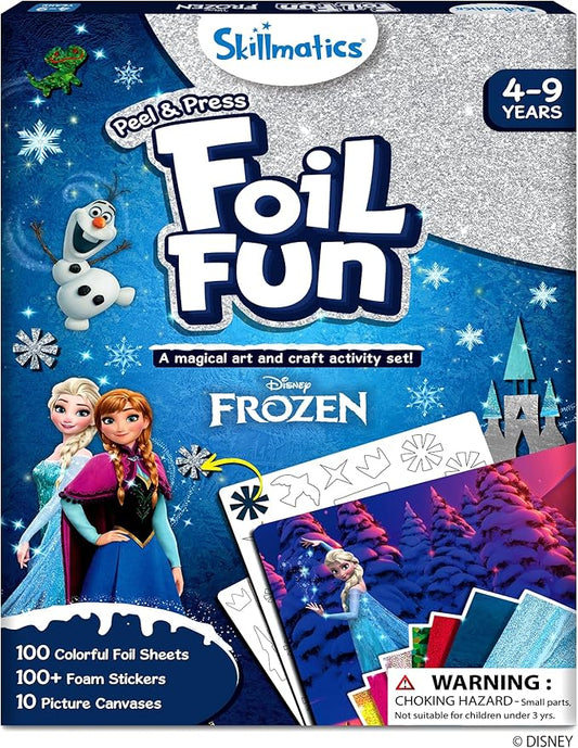 Skillmatics Art & Craft Activity - Foil Fun Disney Frozen, No Mess Art for Kids, Craft Kits, DIY Creative Activity, Gifts for Girls & Boys Ages 4, 5, 6, 7, 8, 9