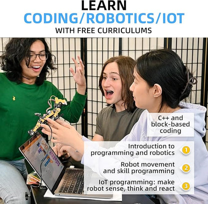 Robot Dog Bittle Robotics Kit (Construction) | Smart Robot Kit, Programmable Open Source, STEM & Robotics Education, App Control Intelligent Robot for Programmer, Developers, Geeks, & Students