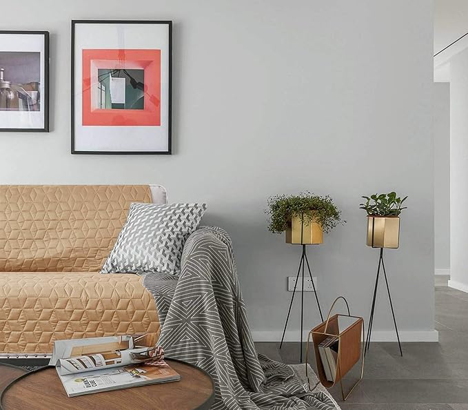 Ameritex Couch Sofa Slipcover 100% Waterproof Nonslip Quilted Furniture Protector Slipcover for Dogs, Children, Pets Sofa Slipcover Machine Washable (Sand, 78'')