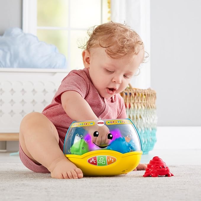 Fisher-Price Baby & Toddler Toy Laugh & Learn Magical Lights Fishbowl with Smart Stages Learning Content for Infants Ages 6+ Months
