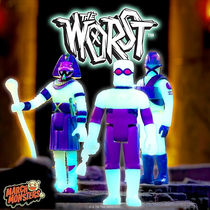 Super7 The Worst Snake TUT (Monster Glow) - 3.75" The Worst Action Figure Collectibles and Retro Toys
