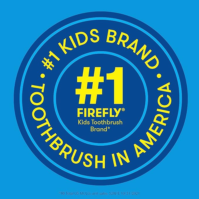 FIREFLY Clean N' Protect, Sonic The Hedgehog Toothbrush with 3D hygienic Cover, Premium Soft Bristles, Anti-Slip Grip Handle, Battery Included, Ages 3+, (Pack of 2)