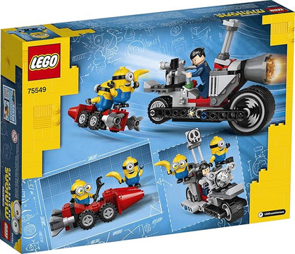 LEGO Minions Unstoppable Bike Chase (75549) Minions Toy Building Kit, with Bob, Stuart and Gru Minion Figures, Makes a Great Birthday Present for Minions Fans (136 Pieces)