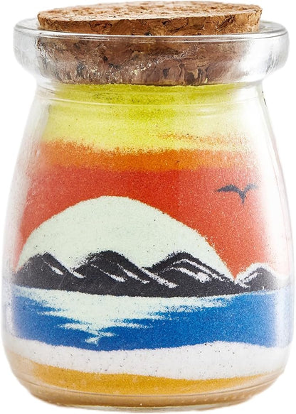 YUANLUGV Sand Art Bottles, Colored Sand with Luminous Sand Art Crafts for Gift Kids, Elegant and Exquisite Sand Art Craft Bottle，Gifts for Girls Boys Kids Women Birthday (d)