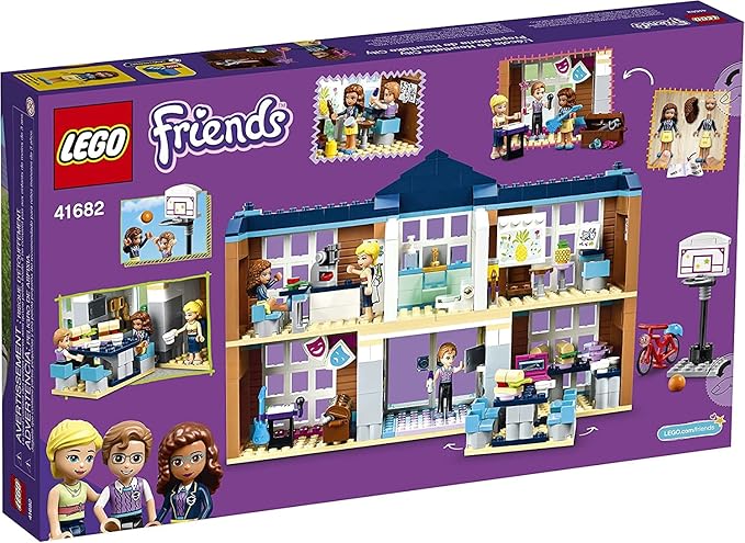 LEGO Friends Heartlake City School 41682 Building Kit; Pretend School Toy Fires Kids’ Imaginations and Creative Play; New 2021 (605 Pieces)