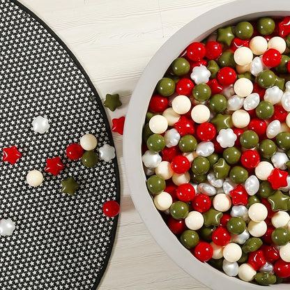 GOGOSO Ball Pits Balls for Toddlers, 100 Stars Hearts Florid Shapes Ball, Flowers Plastics Balls for Bounce House, Pastel Ball for Kids Birthday Party Xmas Friendship Bracelet Banner Decor