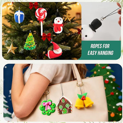 Christmas Air Dry Modeling Clay Kids, DIY Polymer Clay Kit Ultra Light & Soft, Creatibles Play Dough Set Best Christmas Arts and Crafts Gifts for Kids Boys Girls Beginners
