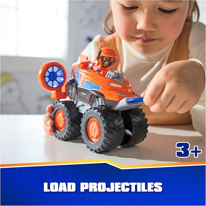 Paw Patrol: Rescue Wheels Zuma’s Hovercraft, Toy Truck with Projectile Launcher and Collectible Action Figure, Kids Toys for Boys & Girls Ages 3+